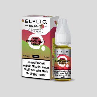 ELFLIQ - Kiwi Passion Fruit Guava - Nikotinsalz Liquid 10 mg/ml