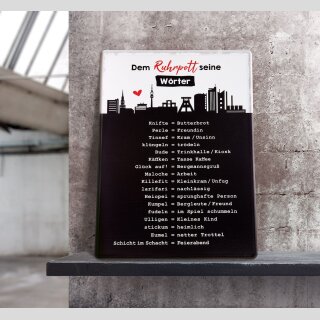 Metall Schild Weisheit "Ruhrpott"