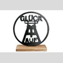Aluminium Kreis "Glück auf"