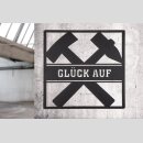 Metall Wandrelief "Glück Auf"
