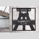 Metall Wandrelief "Ruhrpott Liebe"