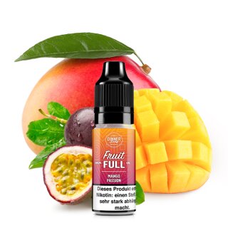 DINNER LADY FRUIT FULL Mango Passion Nikotinsalz Liquid 10 ml 10mg