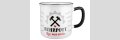 Tasse / Becher, "Ruhrpott - Ker, wat schön", Hammer & Meißel-Motiv, Spruch, Keramik, weiß