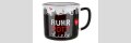 Tasse / Becher, "RUHR POTT Liebe", Schriftzug, Zechenmotiv, Keramik, schwarz
