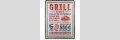 Blechschild 15 x 20 cm - Grillregeln
