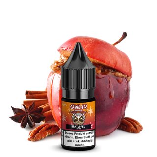 OWLIQ Winteredition Bratapfel Nikotinsalz Liquid 10 ml