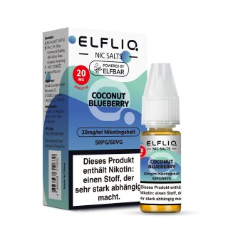 ELFBAR ELFLIQ Coconut Blueberry Nikotinsalz Liquid 10 ml 20mg