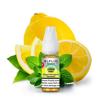 ELFBAR ELFLIQ Lemon Mint Nikotinsalz Liquid 10 ml