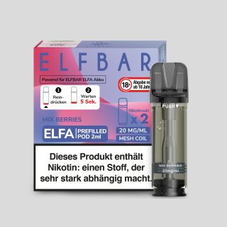 Elfbar - Elfa Pod Mix Berries 20 mg/ml (2 Stück pro Packung)