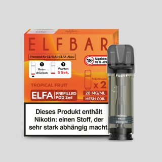 Elfbar - Elfa Pod Tropical Fruit 20 mg/ml (2 Stück pro Packung)