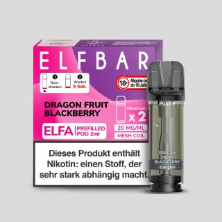 Elfbar - Elfa Pod Dragon Fruit Blackberry 20 mg/ml (2 Stück pro Packung)